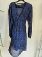 ESPRIT SILK FORMAL DRESS BLUE BLACK SIZE 12