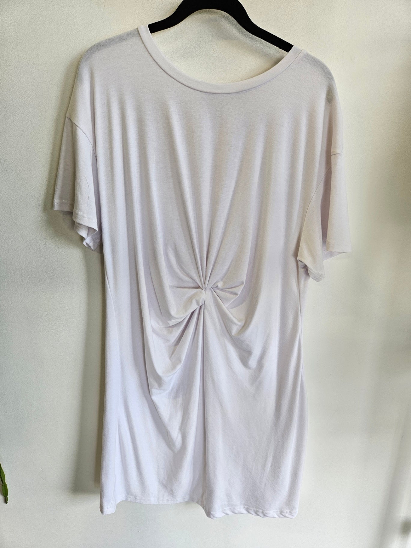 ATMOS&HERE RAYON BLEND SHORT SLEEVE MIDI DRESS WHITE SIZE 16