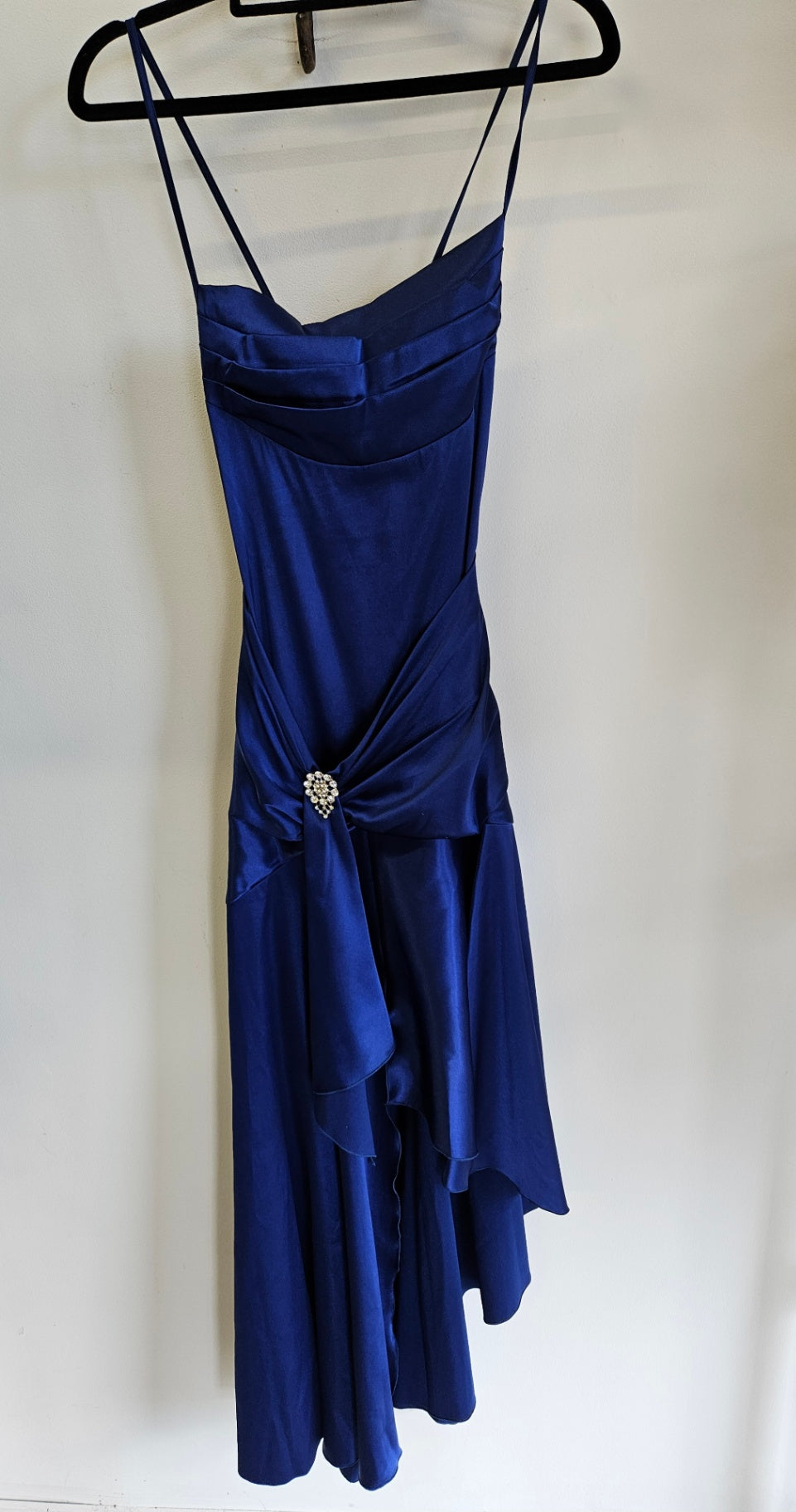 MR K SATIN DIAMANTE FORMAL DRESS EMERALD SIZE M