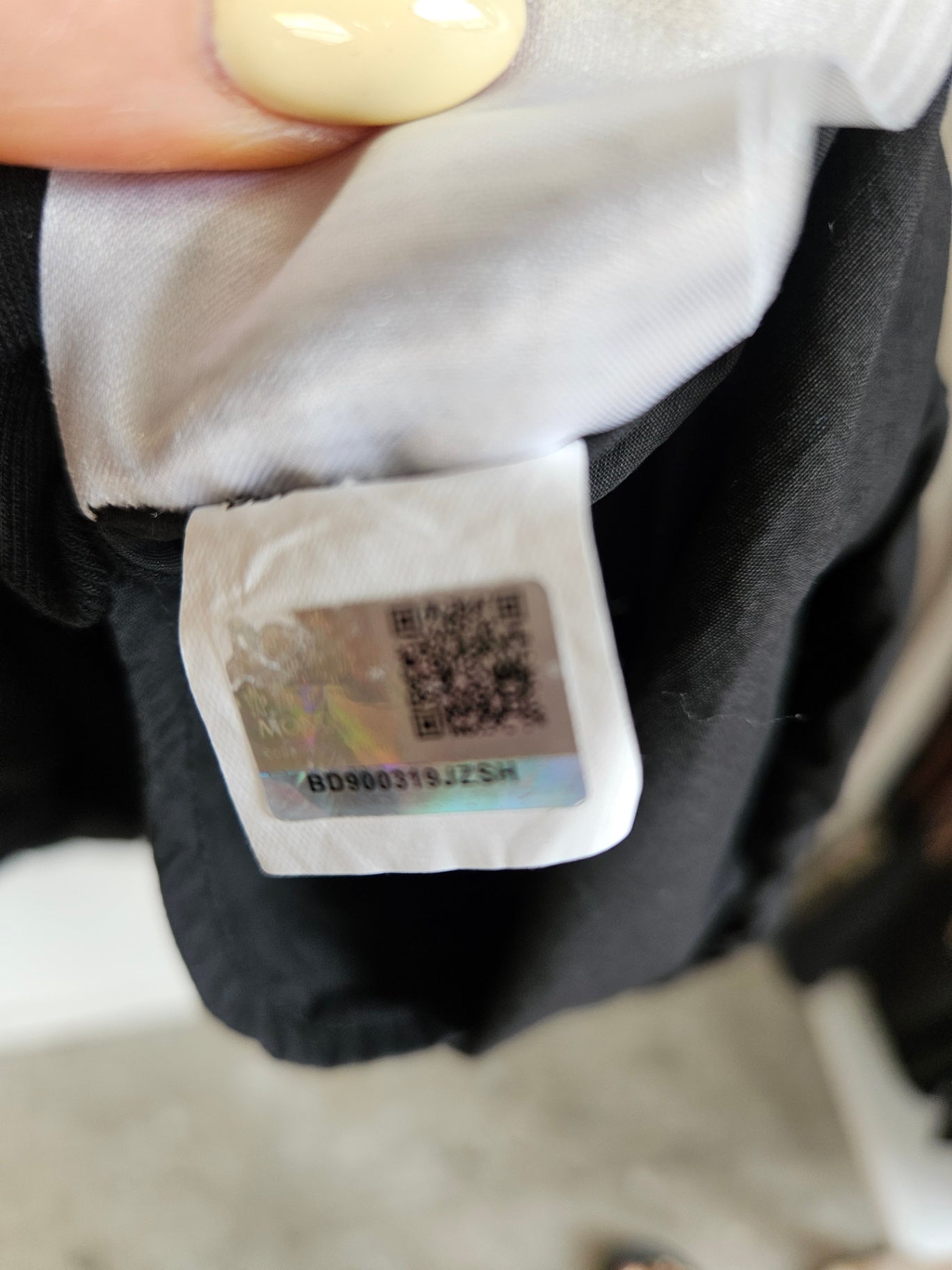 MONCLER COTTON DRESS BLACK SIZE S