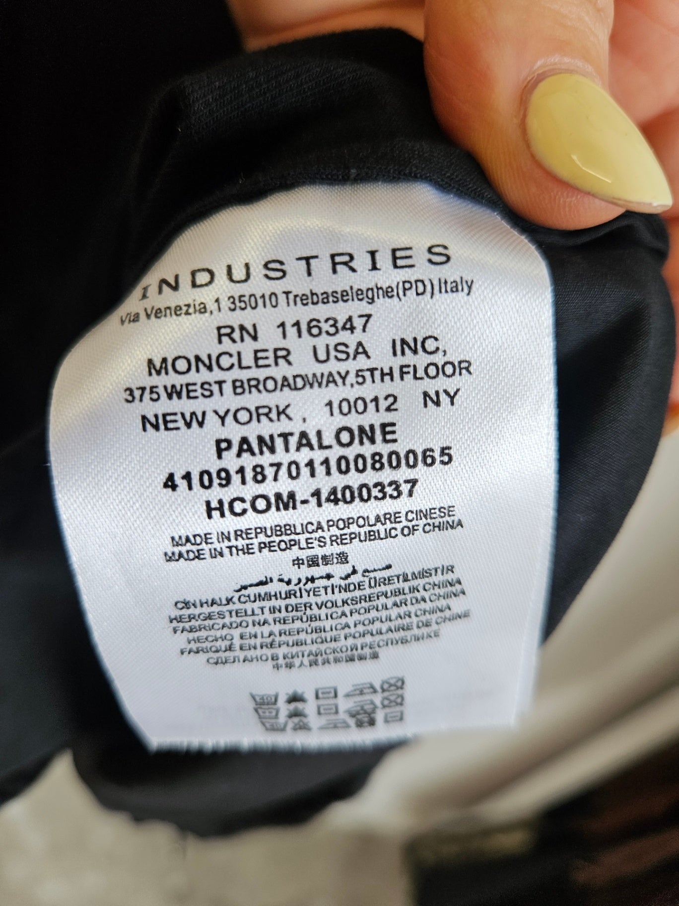 MONCLER COTTON DRESS BLACK SIZE S