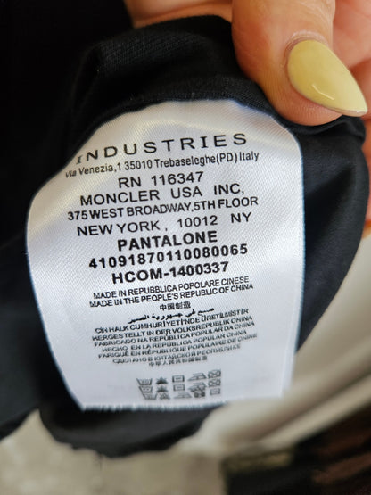 MONCLER COTTON DRESS BLACK SIZE S